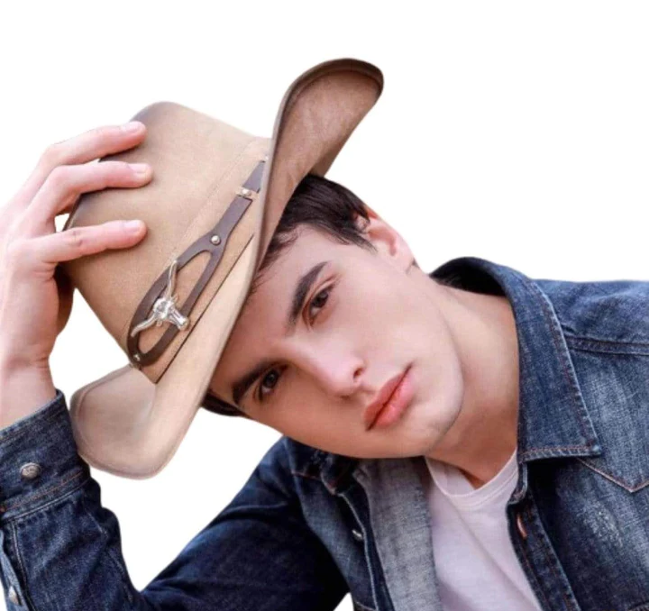 Leather cowboy hats